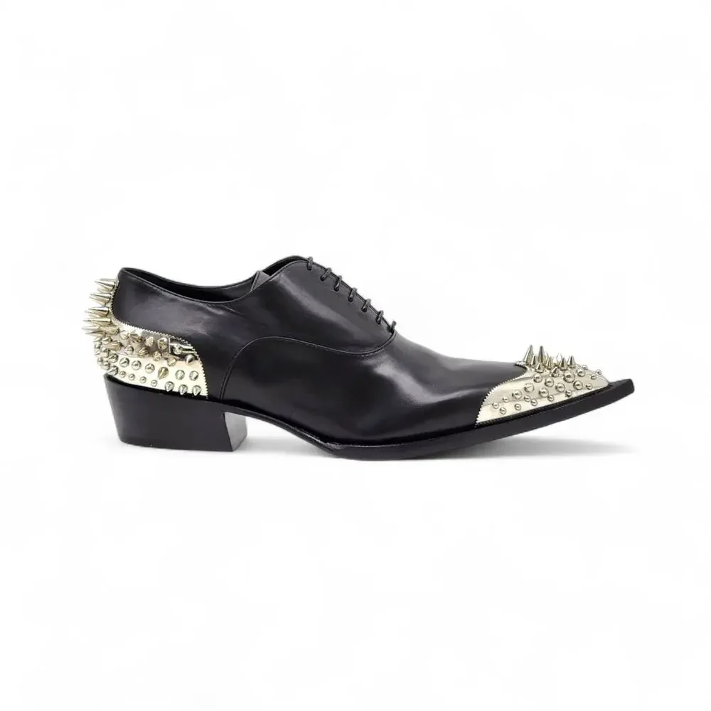 Christian Louboutin Cheliviss Meteor Leather Oxford Shoes EU 41 US 8 - $2695